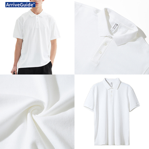 高品質企業制服 220gsm 100%綿 メンズポロTシャツ カスタムメンズ刺繍ロゴポロTシャツ ゴルフポロシャツ - Product Image 2