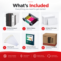 Imprimante de cartes d'identité couleur Evolis Primacy 2 300 DPI, simple et double face, transfert thermique par sublimation, USB, Ethernet