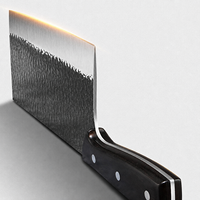 Couteau de cuisine spécial chef, forgé à la main, en acier inoxydable série 4cr13, double usage pour hacher et trancher, idéal pour couper les os