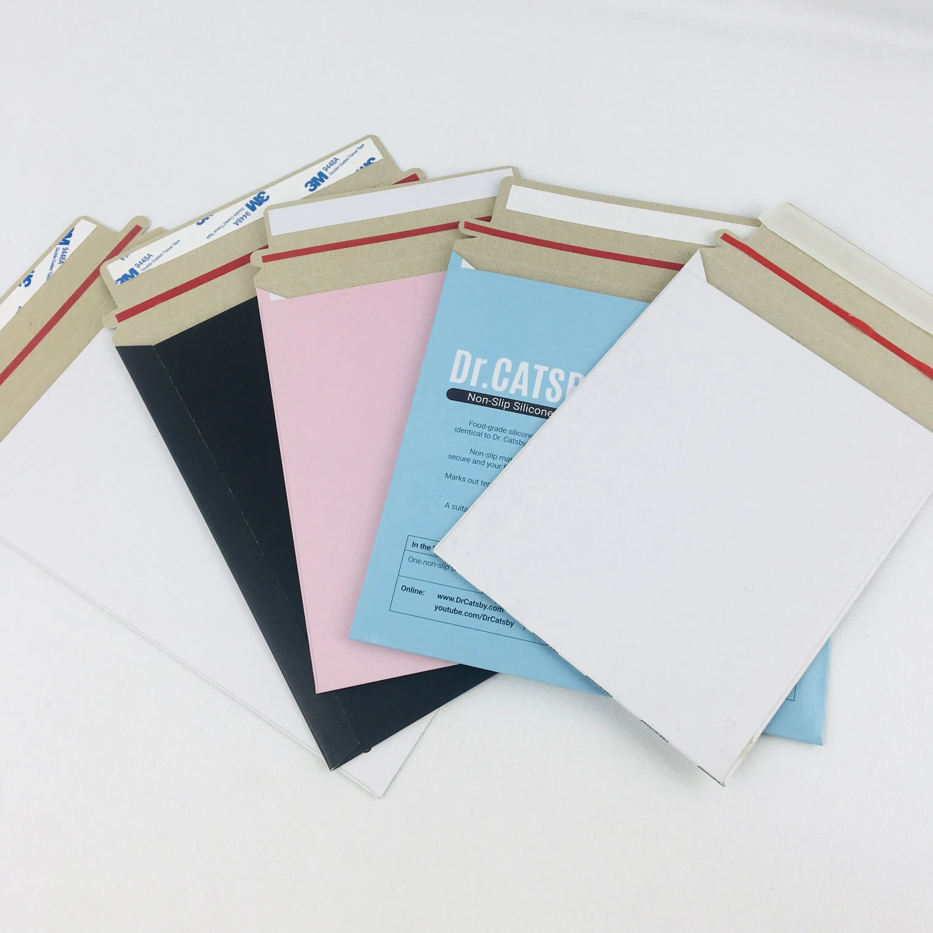 WH özel baskılı zarflar 9.2*11.75 "düz karton zarflar kendini mühür belge fotoğraf kargo postaları