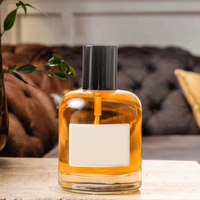 Flacon de parfum de luxe 50 ml en verre transparent de qualité supérieure pour la maison et la voiture, soins personnels, logo personnalisé, approvisionnement direct usine