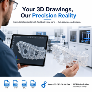 Solutions d'impression <span class=keywords><strong>3D</strong></span> professionnelles : Prototypage personnalisé SLA SLS Nylon PA12 pour composants automobiles basé sur les dessins du client - Product Image 3