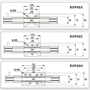 Qrxq Rxp45 Precisie <span class=keywords><strong>Cnc</strong></span> Synchrone Riem As Lineaire Geleidingsas Actuator Positie Schuiftafel <span class=keywords><strong>Rail</strong></span> Beweging Met 400W Servo - Product Image 6