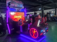 Machine de jeu d'arcade de course automobile à monnayeur, simulateur de conduite pour FEC