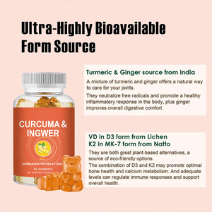 Жевательные конфеты с куркумином OEM, 2 дозы в каждой конфете, 60 штук в упаковке, для поддержания здоровья взрослых - Product Image 5