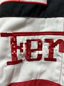 Veste d'hiver rétro <span class=keywords><strong>F1</strong></span> brodée de haute qualité, écologique, matelassée douce, style baseball/vélo, épaisse, chaude, avec poches pour motard - Product Image 5