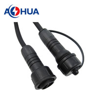 AOHUA 4Pin Led RGB système de contrôleur d'éclairage connecteur étanche 6A 250V adaptateur de verrouillage fileté M19 IP68