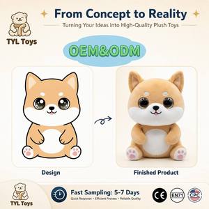 Peluche personnalisée en coton PP, transformez votre <span class=keywords><strong>dessin</strong></span> en échantillon fini, OEM ODM, chien, mouton, dinosaure, certifiée CE - Product Image 1