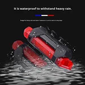 Lanterna Traseira de Bicicleta Recarregável USB JIUYUE JY-918, LED à Prova d'Água com 4 Modos, Alerta de Segurança para Ciclismo - Product Image 6