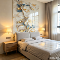 Panneaux muraux décoratifs imperméables anti-UV de haute qualité avec revêtement brillant, design moderne pour intérieur/TV et divertissement commercial