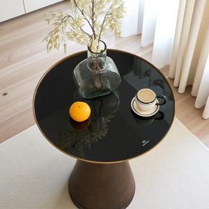 Hiện đại sang trọng bên bảng cho Bàn cà phê nhỏ rắn gỗ thiết kế có thể điều chỉnh Tempered Glass đồ nội thất phòng khách - Product Image 4