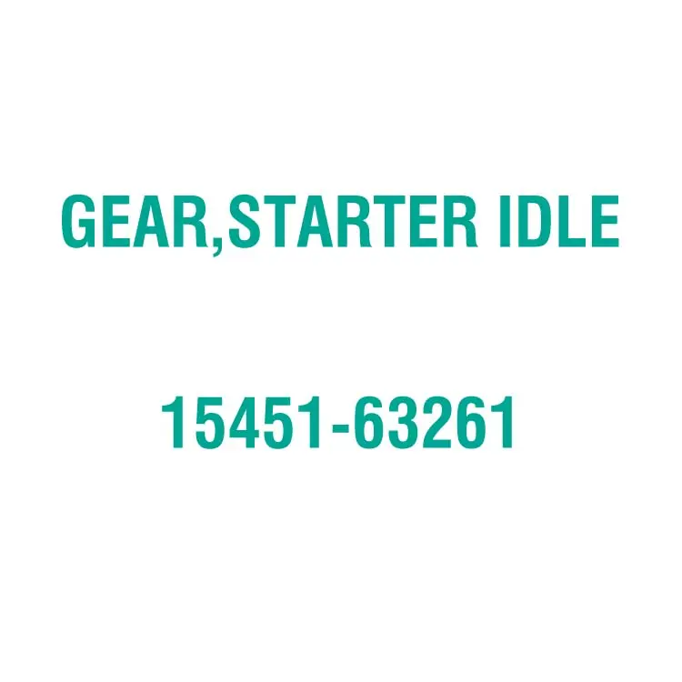 Oem No.1545163261 15451-63261 Versnelling Starter Stationair Voor Kubota Machines Motoronderdelen