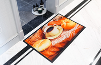 Tapis d'atelier personnalisé, poils découpés, avec impression numérique, pour sol