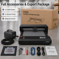 Bost. Plotter de corte plano F3550 de 350*500mm con doble cabezal de adsorción por vacío de 1000W para imanes de nevera y troquelado de embalajes