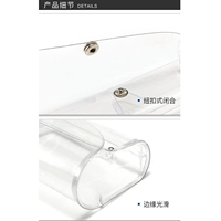 Étui à lunettes transparent rigide de couleur unie, ultra-léger, petite taille, pour lunettes de myopie et de lecture, unisexe