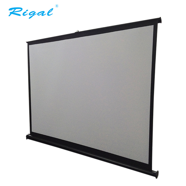 50 Inch Portable Mini Projector Screen Table Projector Screen/ Desk Roll-up Projection Screen Indoor /outdoor