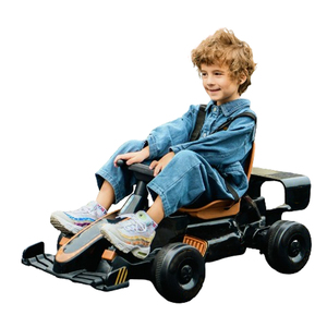 Kart à pédales pour enfants, à essence, 2 temps, homologué pour la route, avec barrière de piste électrique, mini-camions, kit volant - Product Image 5