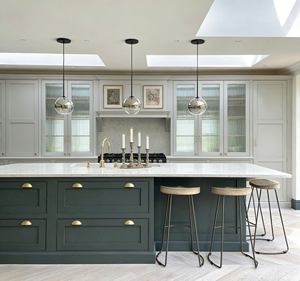 Cuisine de luxe BALOM Villa |   Bois massif personnalisé bicolore |   Ensemble de meubles de cuisine modernes en gros - Product Image 6