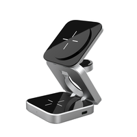<strong>Best</strong> <strong>Selling</strong> Products Foldable Strong Magnetic 15W Wireless Charger 3 in 1 for iphone 17 Pro Max Portable Mini Size Phone Holder