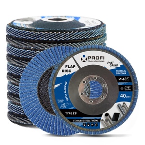 Disque abrasif en zircone à pointe carbure OEM personnalisable, marque Profi, haute dureté, grain 40, 4,5 po x 7/8 po, garantie 3 ans pour 4 1/2 - Product Image 1