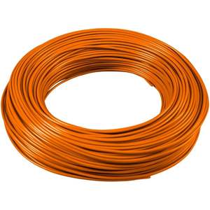 Câble électrique monoconducteur Fs17 1,5 mm en cuivre isolé PVC 450/750V, bobine orange 100m, usage industriel - Product Image 1