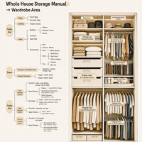 Armoire de chambre autoportante en bois massif, style moderne et luxueux, norme ENF, 2 tiroirs, porte à panneau plat, personnalisable et durable