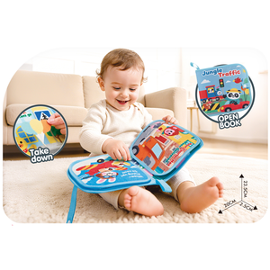 Nuevo y Excelente <span class=keywords><strong>Libro</strong></span> <span class=keywords><strong>de</strong></span> Tela para Bebés, Juguete con Temática <span class=keywords><strong>de</strong></span> <span class=keywords><strong>la</strong></span> <span class=keywords><strong>Selva</strong></span> y <span class=keywords><strong>el</strong></span> Tráfico, Ecológico, No Tóxico, Juguete <span class=keywords><strong>de</strong></span> Rompecabezas - Product Image 1