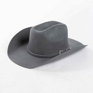 Sombreros Vaqueros Negros de Lujo al por Mayor, Estilo Occidental, Unisex para Hombres y Mujeres, para Pesca y Negocios, Casuales para las Cuatro Estaciones - Product Image 3