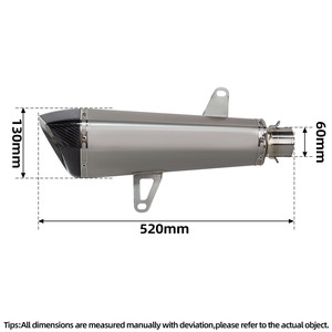 Sistema de <span class=keywords><strong>Escape</strong></span> XMAX300 <span class=keywords><strong>para</strong></span> Scooter Yamaha XMAX250 <span class=keywords><strong>XMAX</strong></span> <span class=keywords><strong>300</strong></span> 2017-2024, Silenciador de Titanio con DB Killer - Product Image 3