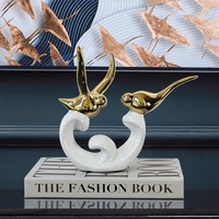 Sculpture créative d'oiseau sur branche, artisanat en céramique, ornement de bureau, décoration personnalisée pour la maison, cadeaux, vente en gros directe d'usine
