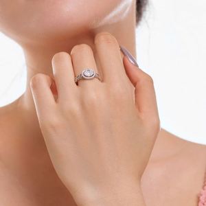 Dylam Graceful 925 <b>Sterling</b> <b>Silver</b> Rhodium Plated Non Tarnish 5A Cubic Zirconia Baguette Open <b>Adjustable</b> Women Jewelry <b>Rings</b> - Product Image 3