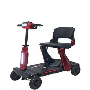 Scooter de mobilité pliable à 4 roues PE0618 pour personnes âgées handicapées, pliage automatique, design stable, moteur 270W, autonomie 40-50KM, optionnel PE061 - Product Image 2