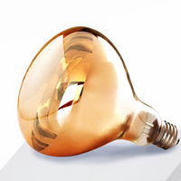 Lampe chauffante de salle de bain en verre anti-explosion 275W 220V, ampoule chauffante infrarouge à culot E27 pour salle de douche