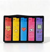 Briquet à gaz butane rechargeable avec logo personnalisé pour cigarettes, accessoires de fumage, briquet à cigares