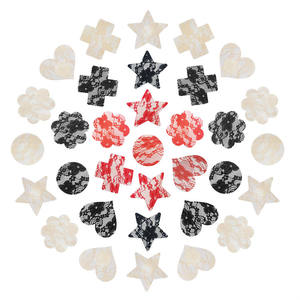 Dentelle adhésive No Show Breast Petal Pasties <span class=keywords><strong>Soutien</strong></span>-<span class=keywords><strong>gorge</strong></span> jetable Petal Tops Nipple Covers - Product Image 2