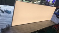 Panneau lumineux LED intelligent à éclairage périphérique rythme circadien réglable blanc filaire DALI/0-10V/contrôle Triac Ultra-mince 295*1195*9mm