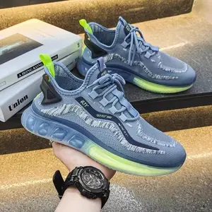 2024 hot selling new men's color sneakers niche jelly bottom simple and comfortable running shoes fashion trend casual shoes