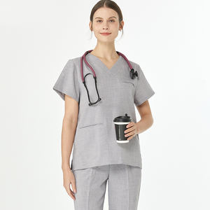 Uniformes de Enfermería de Lino y Algodón para Hombre y Mujer, Uniforme Médico de Hospital, Ropa Sanitaria - Product Image 2