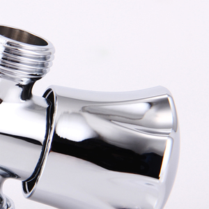 Brass van góc Chrome kết thúc thủy lực một-trong hai-out phân phối nước Van cho máy giặt và nhà vệ sinh Hose kết nối - Product Image 5