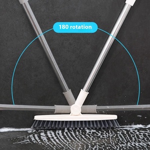 New Plastic Long-Handled Hard-Bristled Tile Cleaning Brush Floor Scrubbing Artifact for Dead Corners and Hair Removal - Product Image 3
