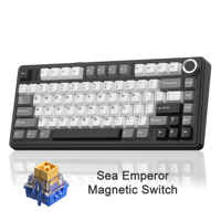 Clavier de jeu magnétique à effet Hall AULA F75 HE 75% 80 touches Tri-mode Hot Swap Rapid Trigger 8000Hz RGB Clavier mécanique