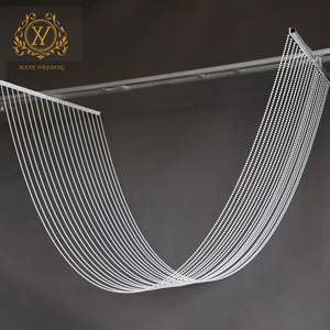 Decorazione di Lusso per Soffitto di Location Matrimoniali, <span class=keywords><strong>Tenda</strong></span> di Perline in Acrilico di Alta Qualità per Decorazione di Hotel e Palcoscenici - Product Image 3