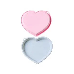 แม่พิมพ์<span class=keywords><strong>เค้ก</strong></span>ซิลิโคนรูปหัวใจขนาดเล็กหกนิ้วแม่พิมพ์ไม่ติดง่ายต่อการทำความสะอาดถาดอบรุ้ง - Product Image 1