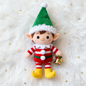 Muñecos de Peluche de Elfo Navideños Personalizados al por Mayor, Juguetes de Peluche Súper Suaves con Relleno de Algodón PP, Decoraciones y Regalos - Product Image 1