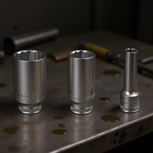 Juego de llaves de vaso Fervi de 32 mm, 24 mm y 10 mm, poligonales, de acero al cromo vanadio - Product Image 3