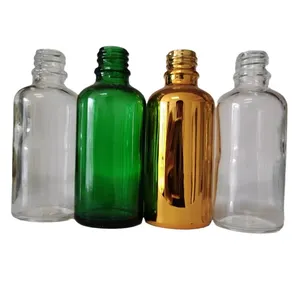Botella de vidrio para aceite esencial, frasco transparente de aceite esencial de 10ml/15ml/20ml/50ml/100ml