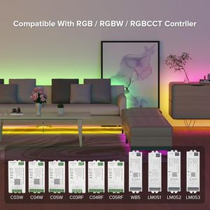 Esann rc03rf RGB/RGBW/rgbcct thông minh <span class=keywords><strong>LED</strong></span> Strip đêm Bóng đèn điều khiển từ xa 30m Dimmer 2.4 Gam RF cảm ứng điều khiển - Product Image 6
