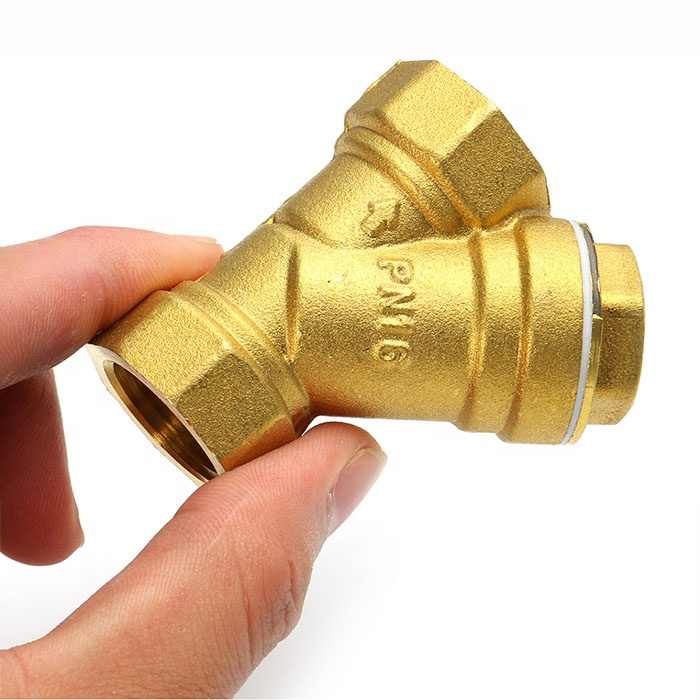 Y Type cw617n Brass Strainer Filter Ball Valve DN15 PN16 BSPP Female Thread 3 Way Valve