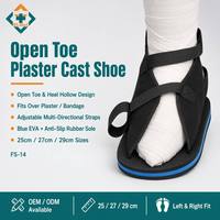 Chaussure de contention à bout ouvert avec sangles réglables pour fracture du pied et soutien post-opératoire à la marche