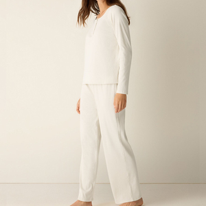 <span class=keywords><strong>Pigiama</strong></span> in cotone organico a nido d'ape personalizzato da <span class=keywords><strong>donna</strong></span>, <span class=keywords><strong>pigiama</strong></span> a maniche lunghe, <span class=keywords><strong>pigiama</strong></span> Henley personalizzato da <span class=keywords><strong>donna</strong></span>, abbigliamento da casa <span class=keywords><strong>oversize</strong></span> - Product Image 5